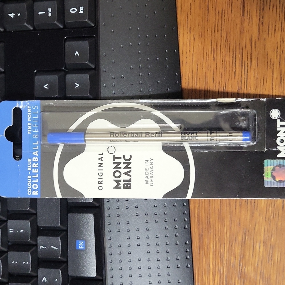 Mont Blanc refill for Rollerball pen, Blue